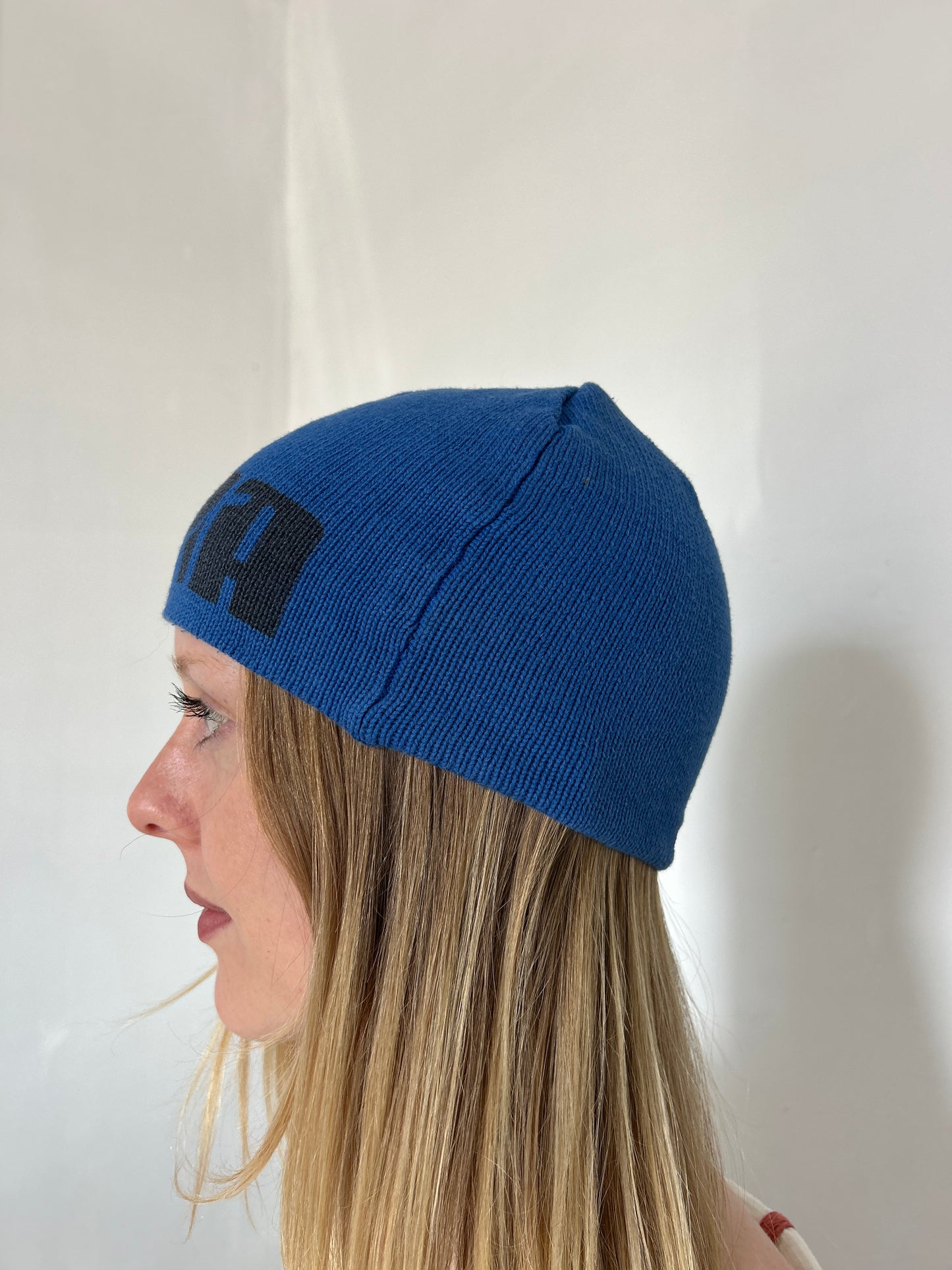 Navy Blue Black Puma Beanie