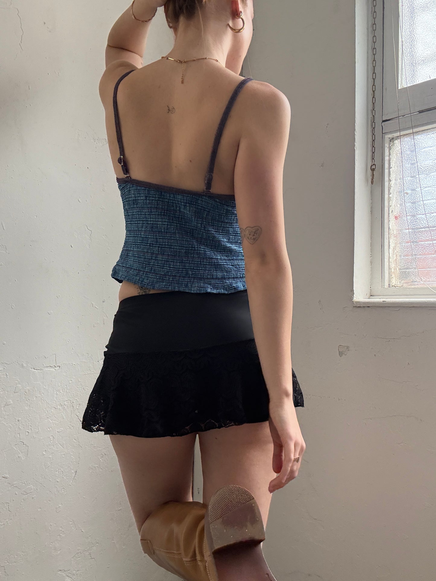 Blue Cami Swim Top - Size Small