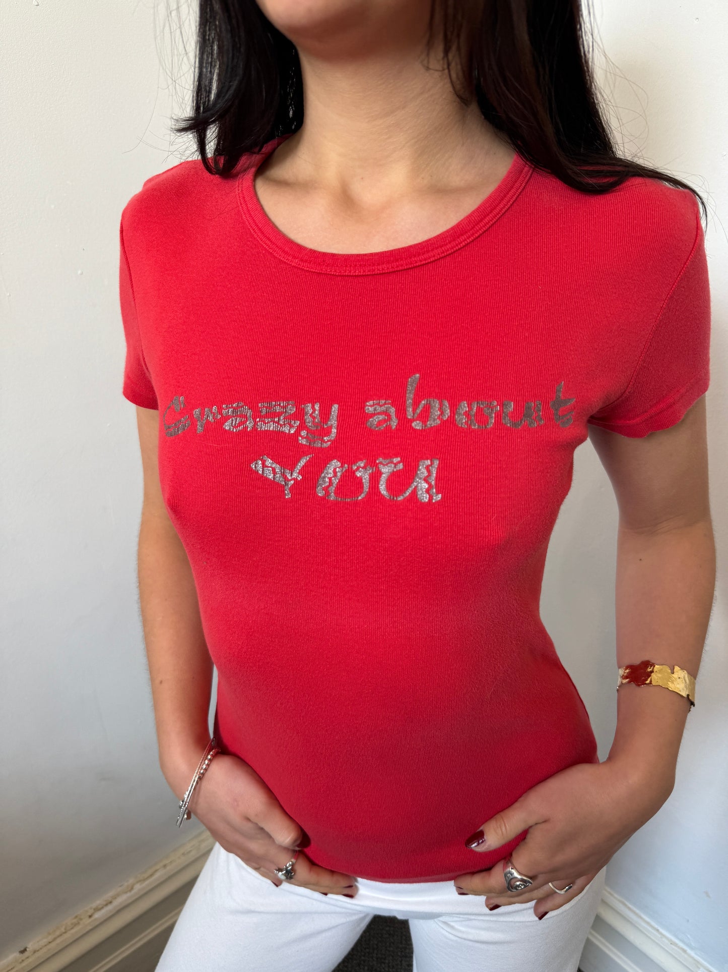 Red Black Graphic Tee - Size Small/Medium