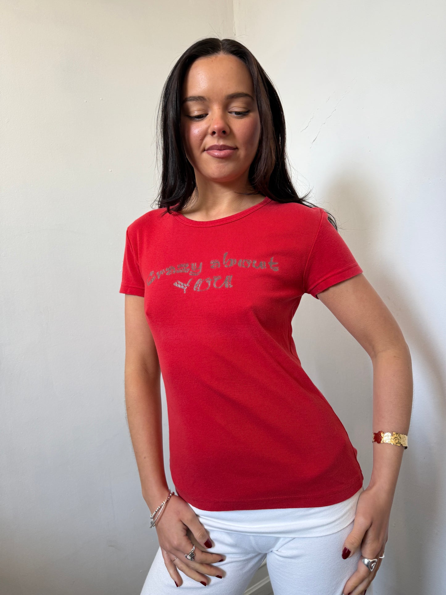 Red Black Graphic Tee - Size Small/Medium
