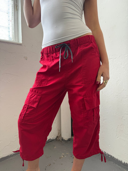 Red Capris Pants - Size Small