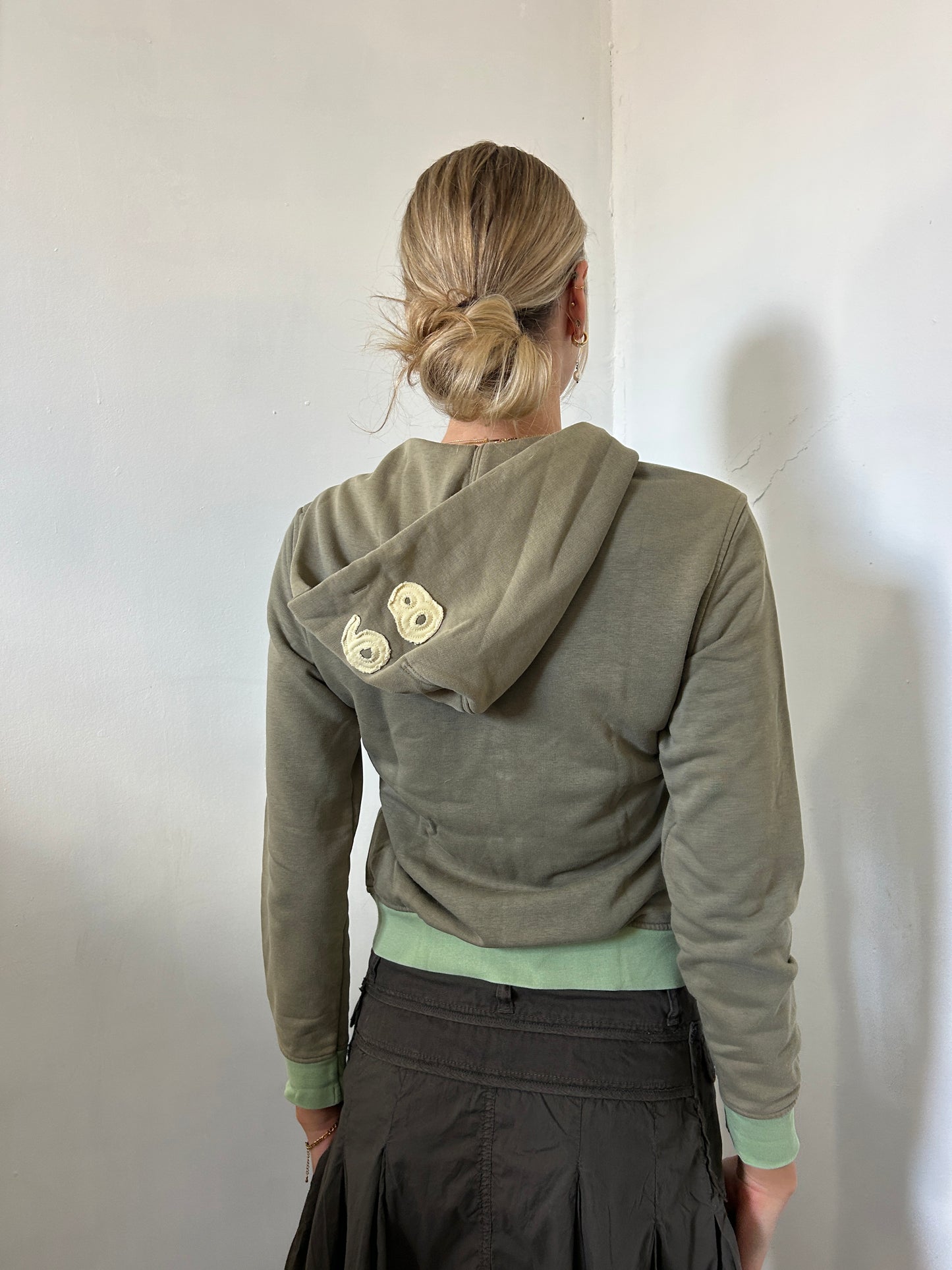 Green Esprit Zip Up Hoodie - Size Small