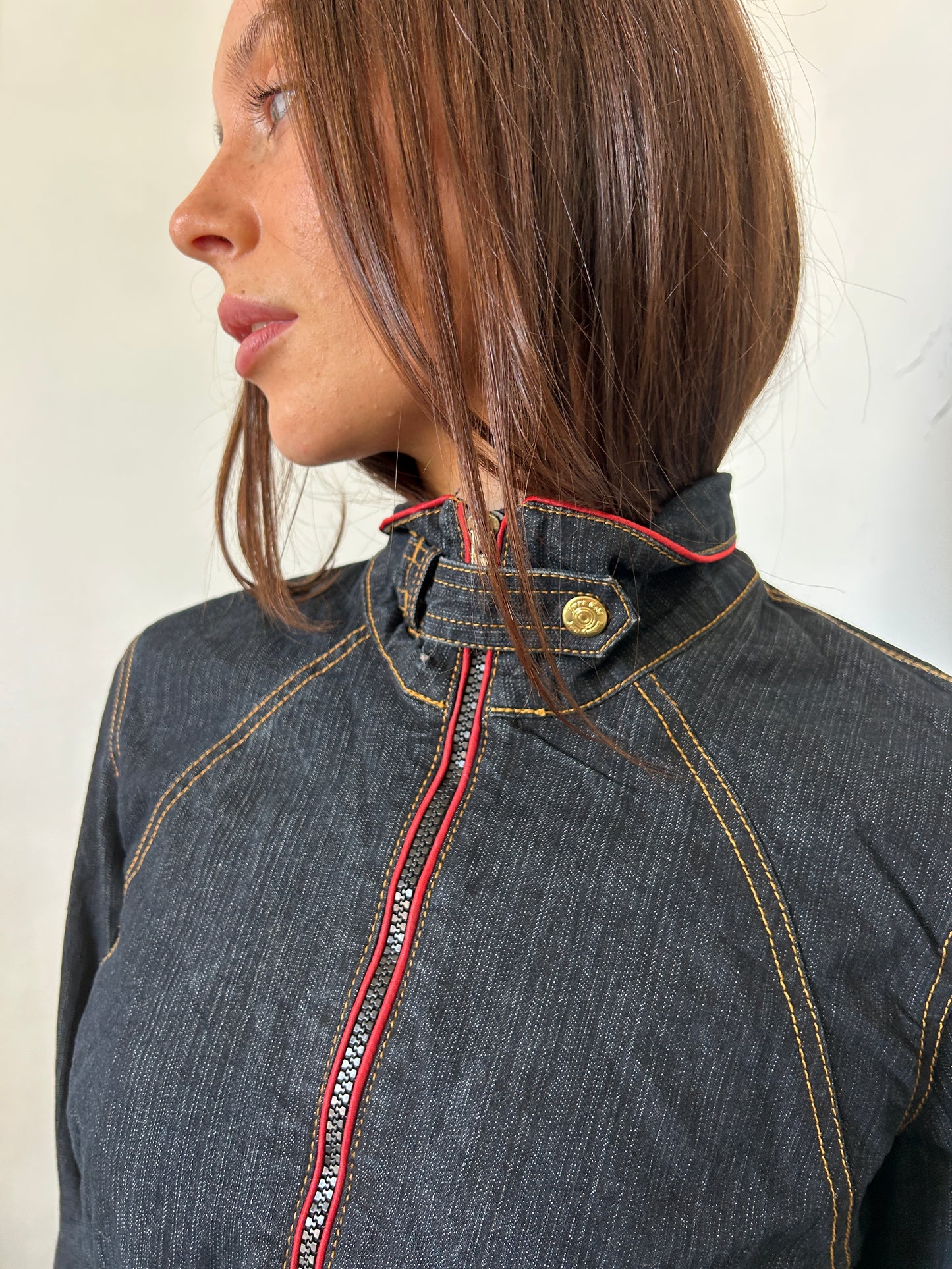 Dark Denim Blue Jacket - Size Medium