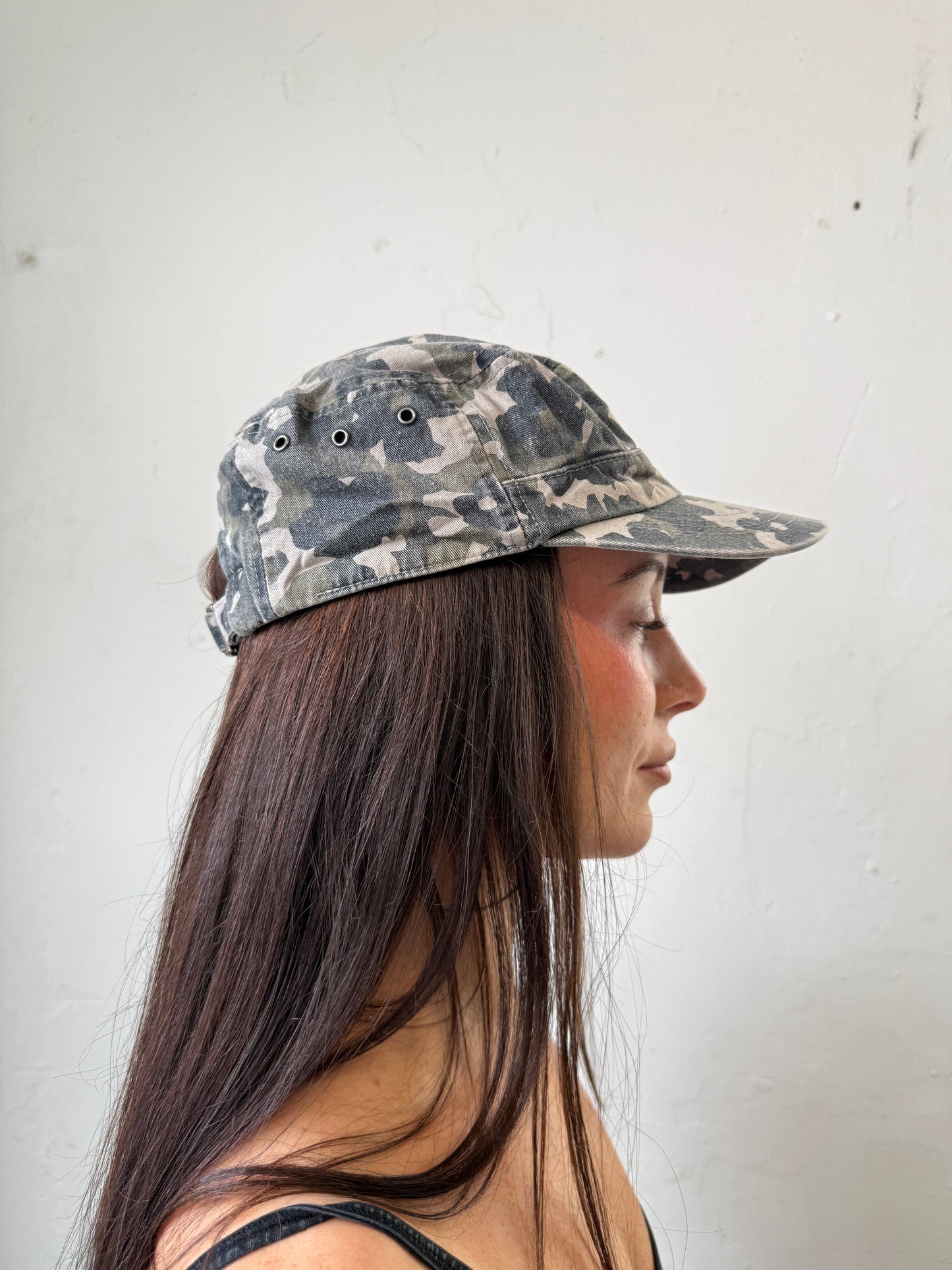 Camo Print Khaki Cap