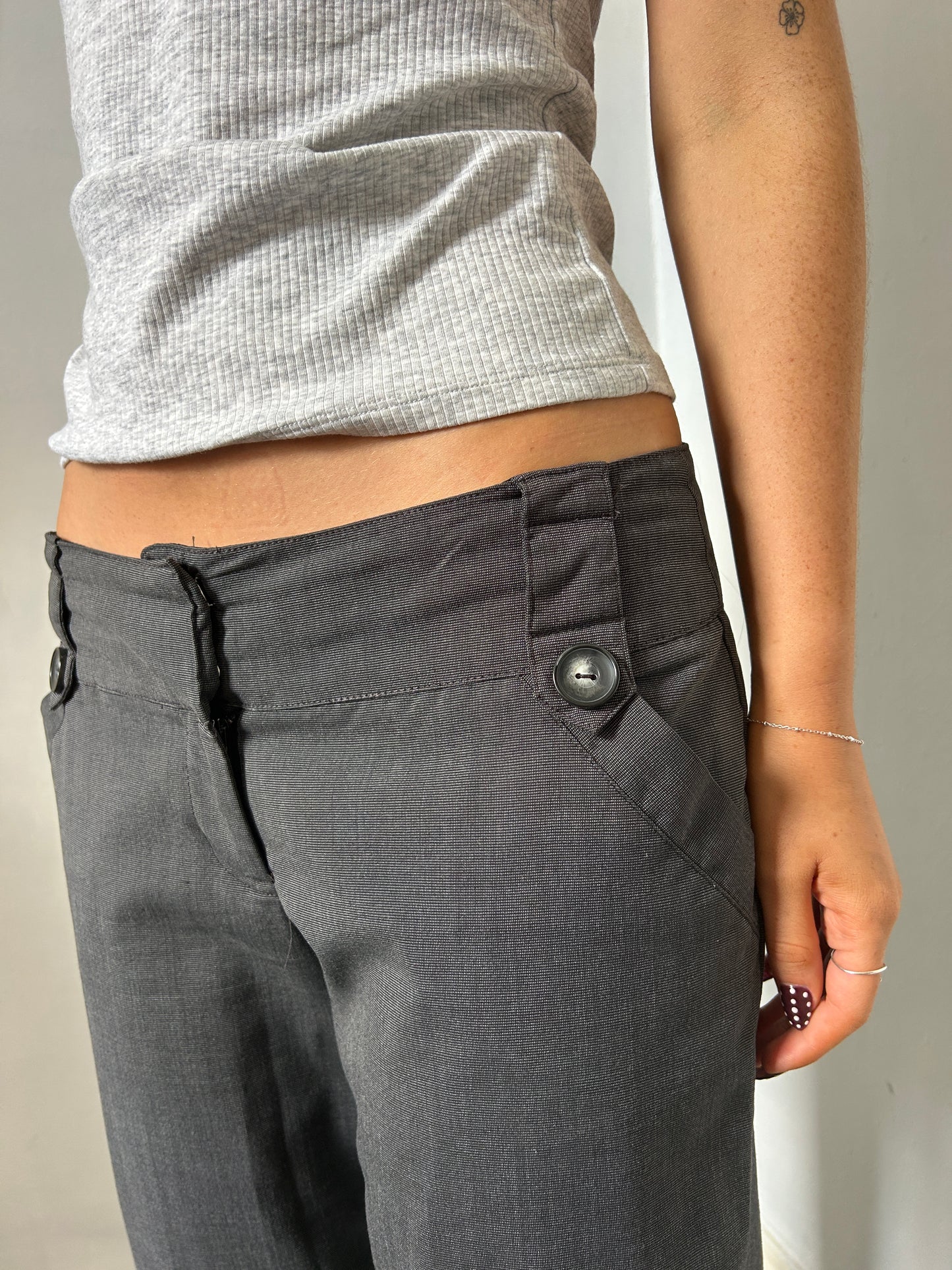 Dark Grey Suit Pants - Size 10/12