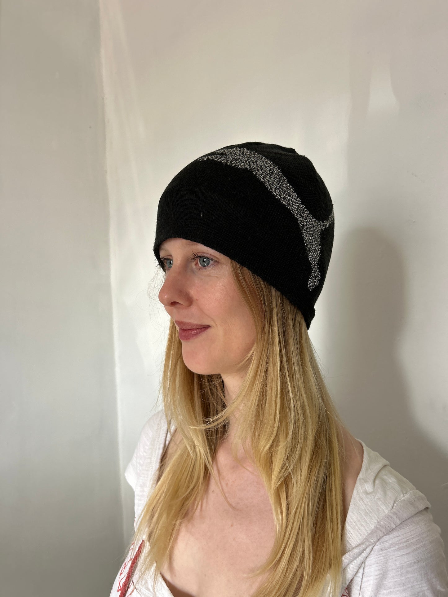 Black Grey Puma Beanie
