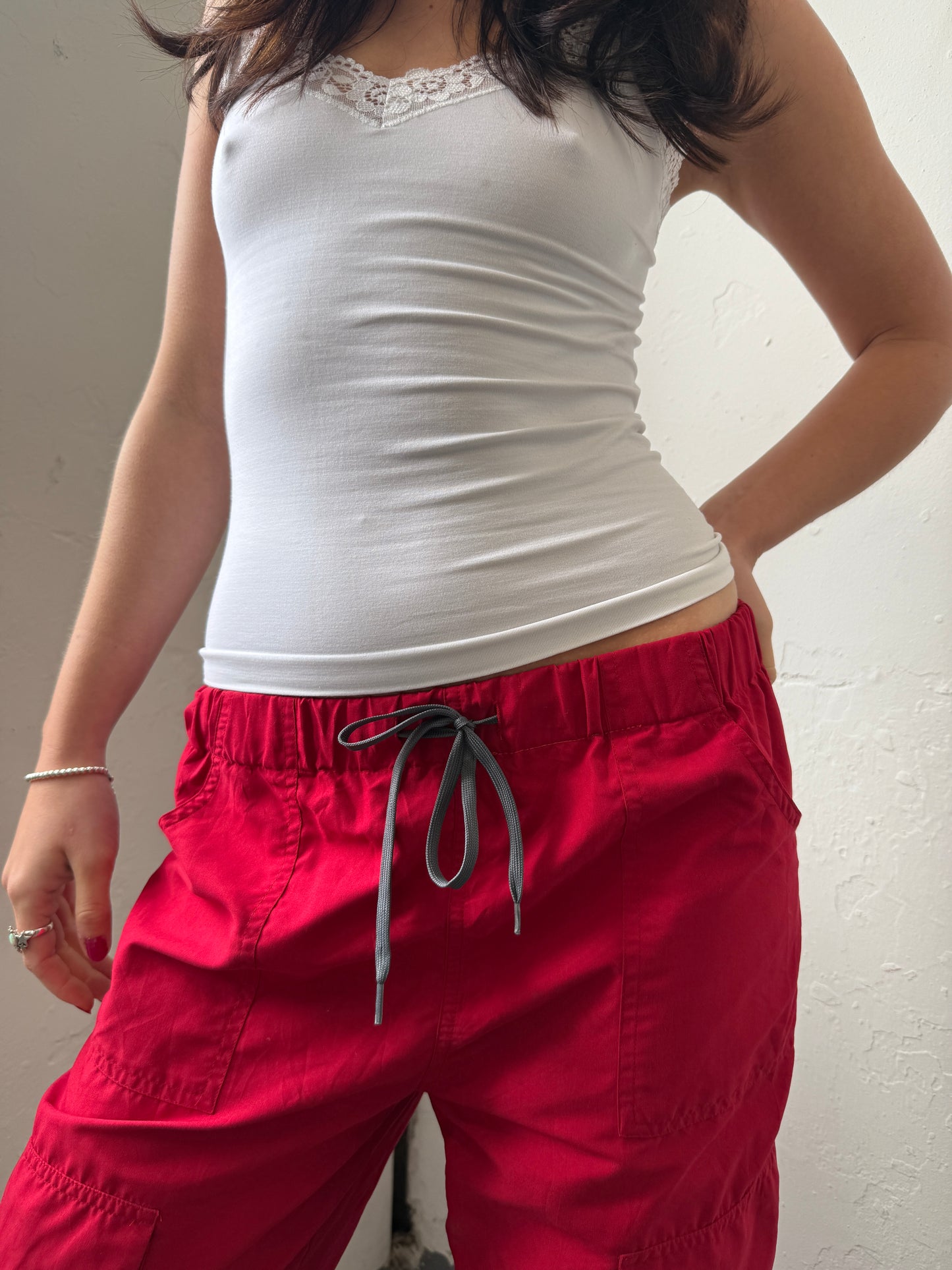 Red Capris Pants - Size Small