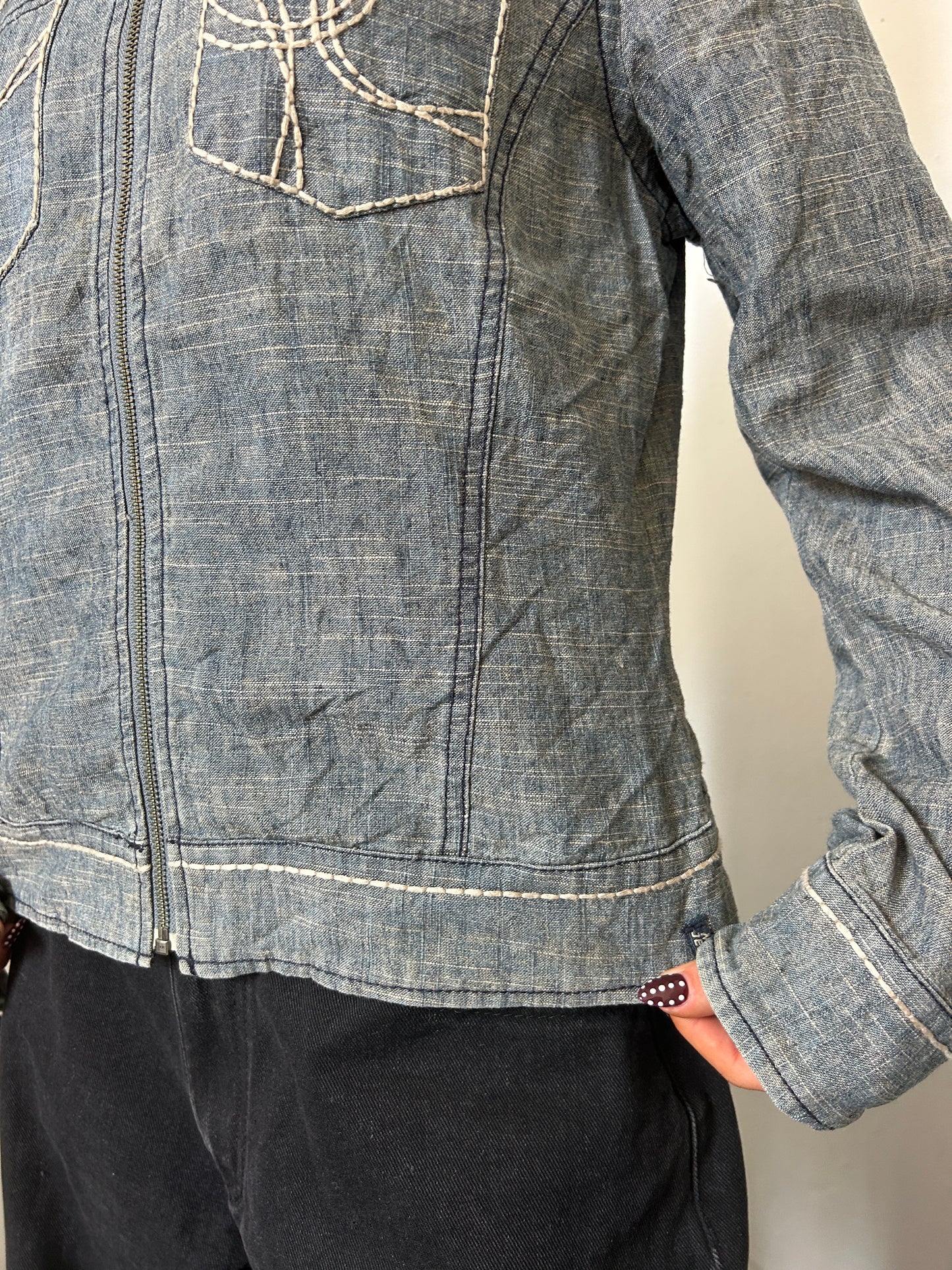 Blue Denim Jacket - Size Large