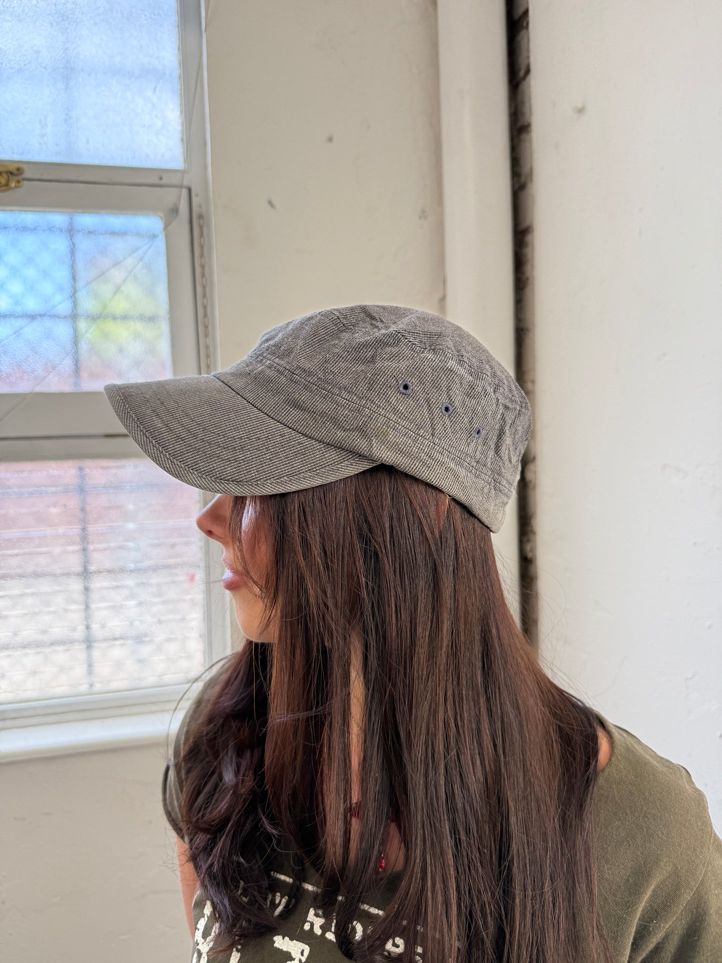 Grey Striped Cap