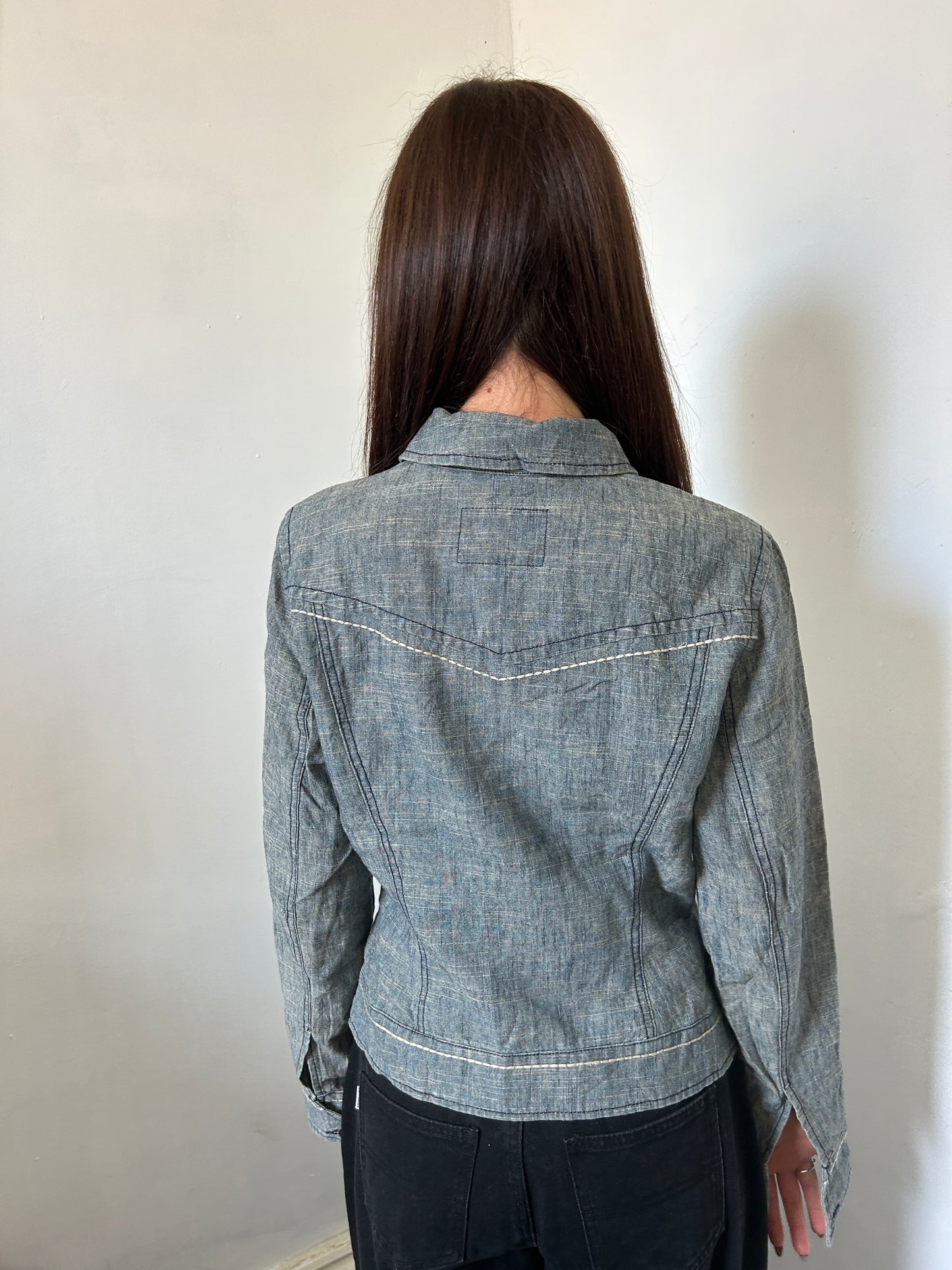 Blue Denim Jacket - Size Large