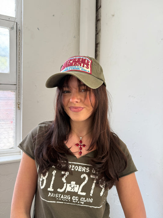 Green Graphic Cap