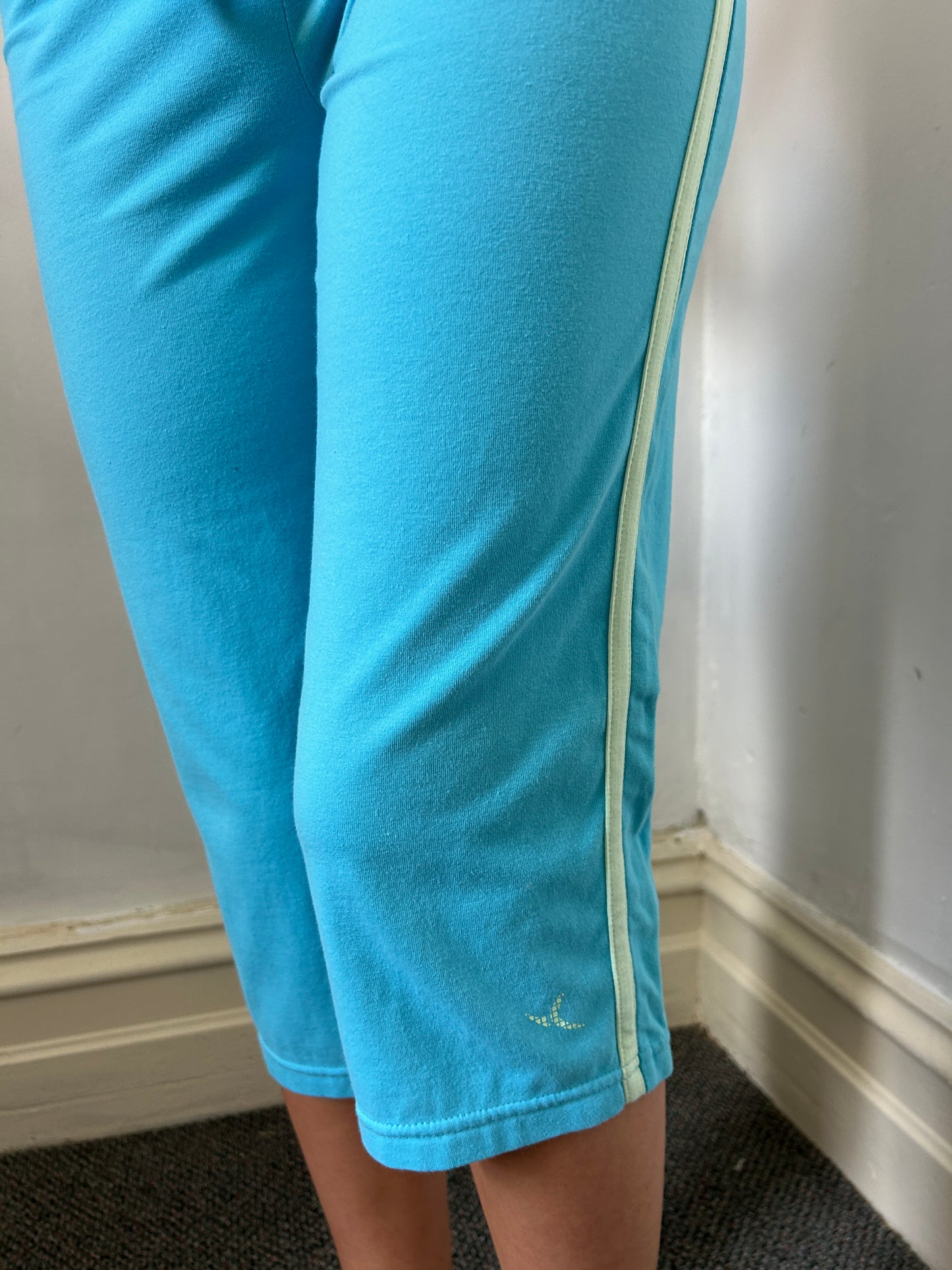 Turquoise Capri Trousers - Size 8