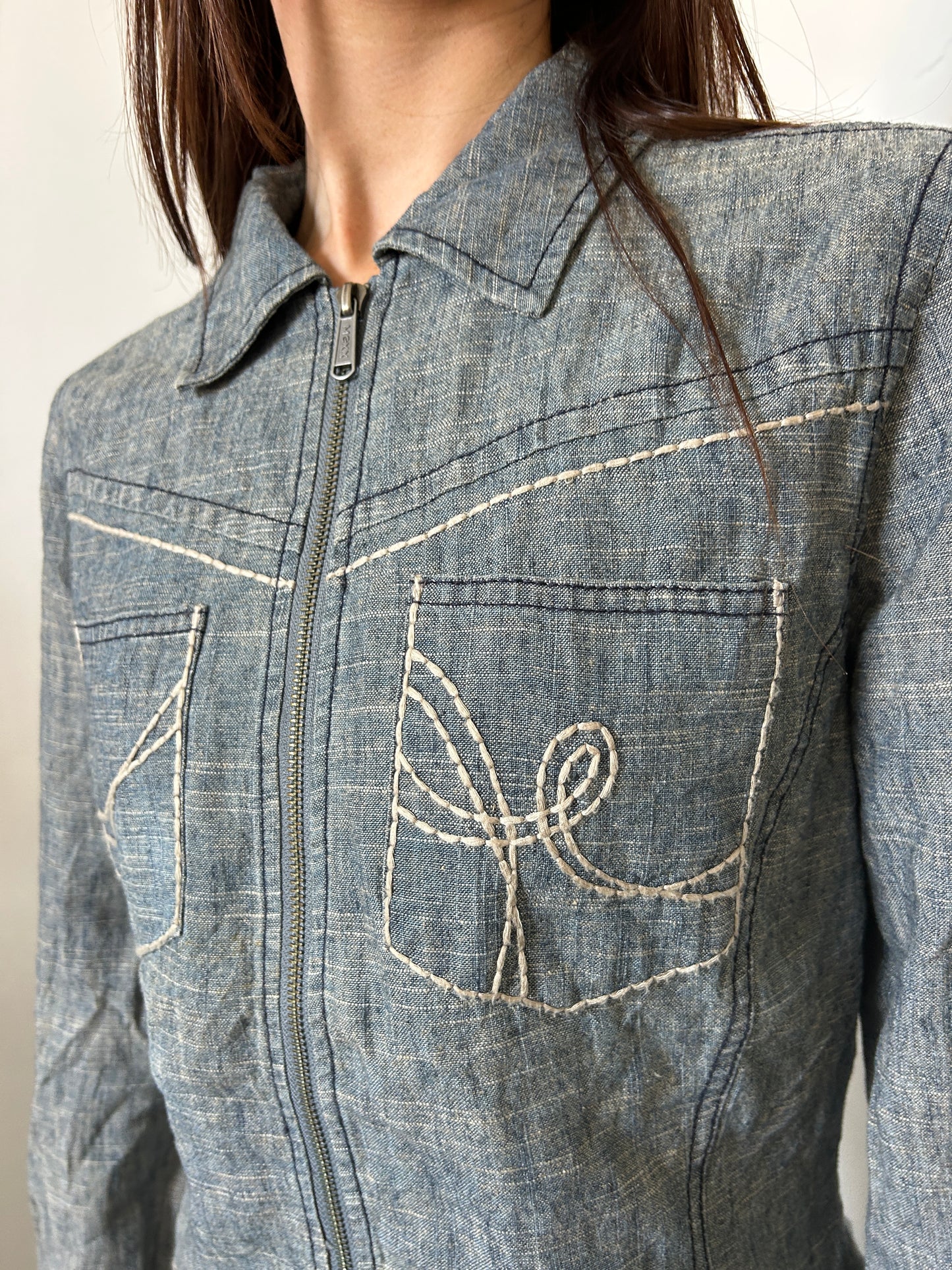 Blue Denim Jacket - Size Large