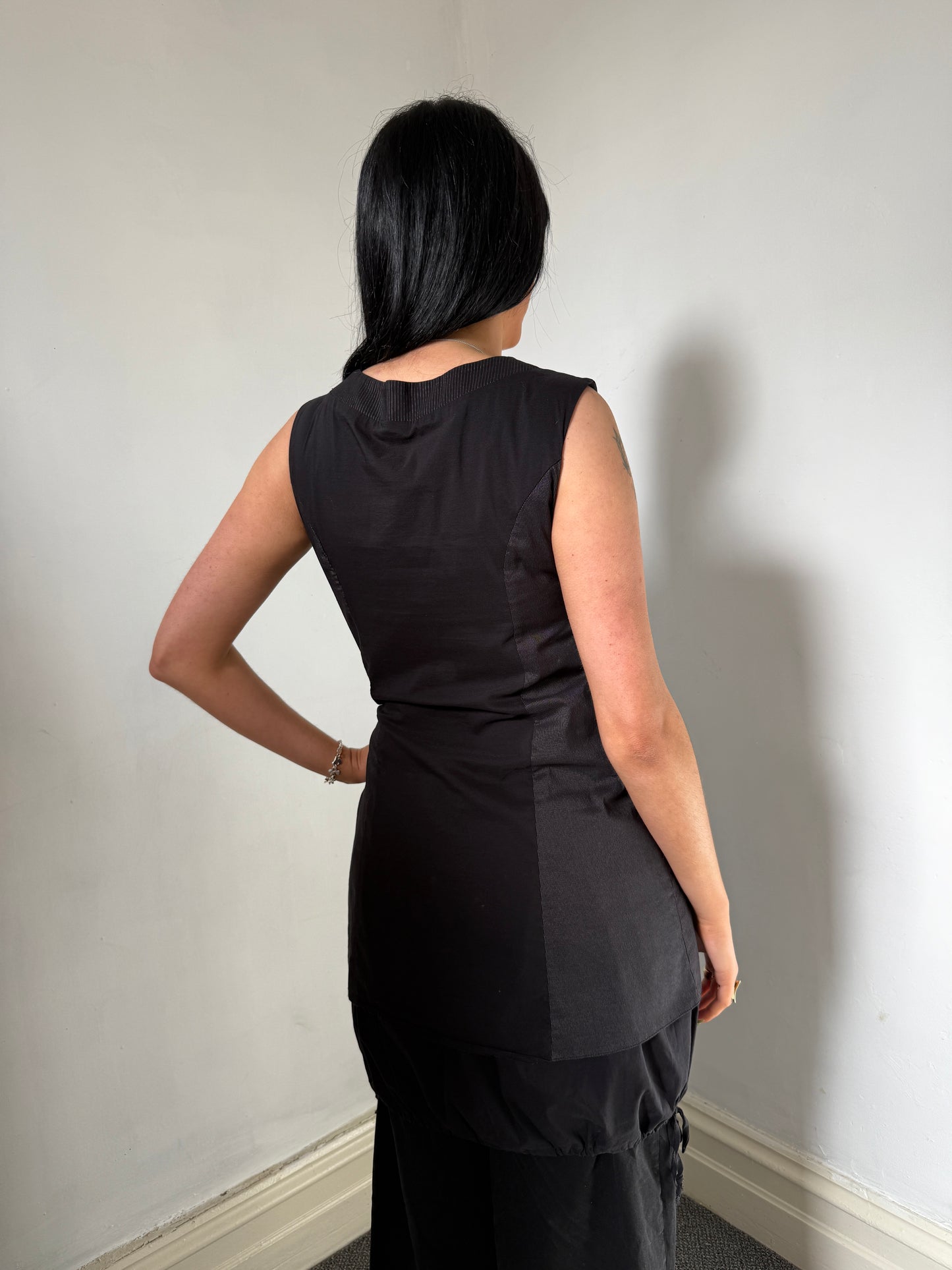 Grey Black Tunic Dress - Size 10
