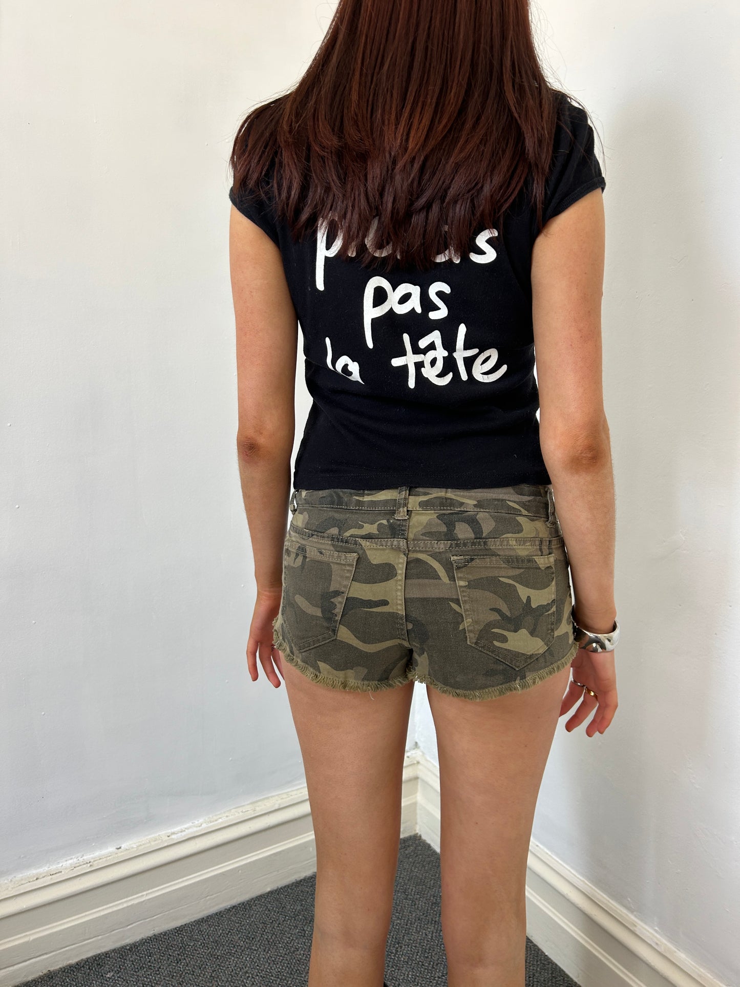Micro Camo Mini Shorts - Size Small
