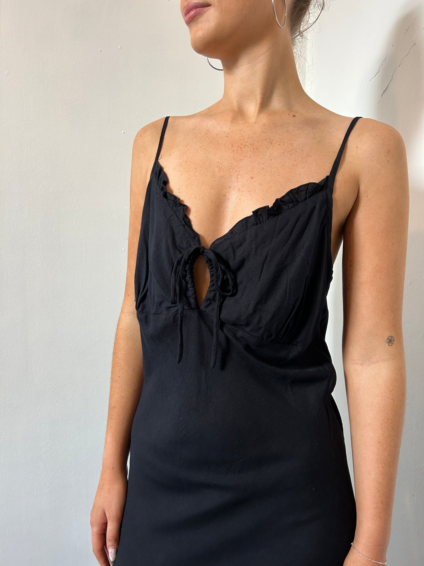 Black Long Midi Dress - Size Large