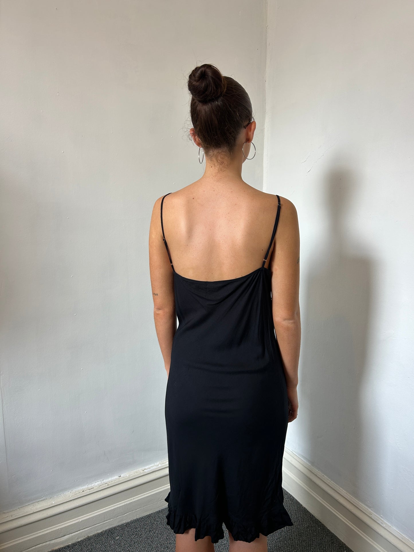 Black Long Midi Dress - Size Large