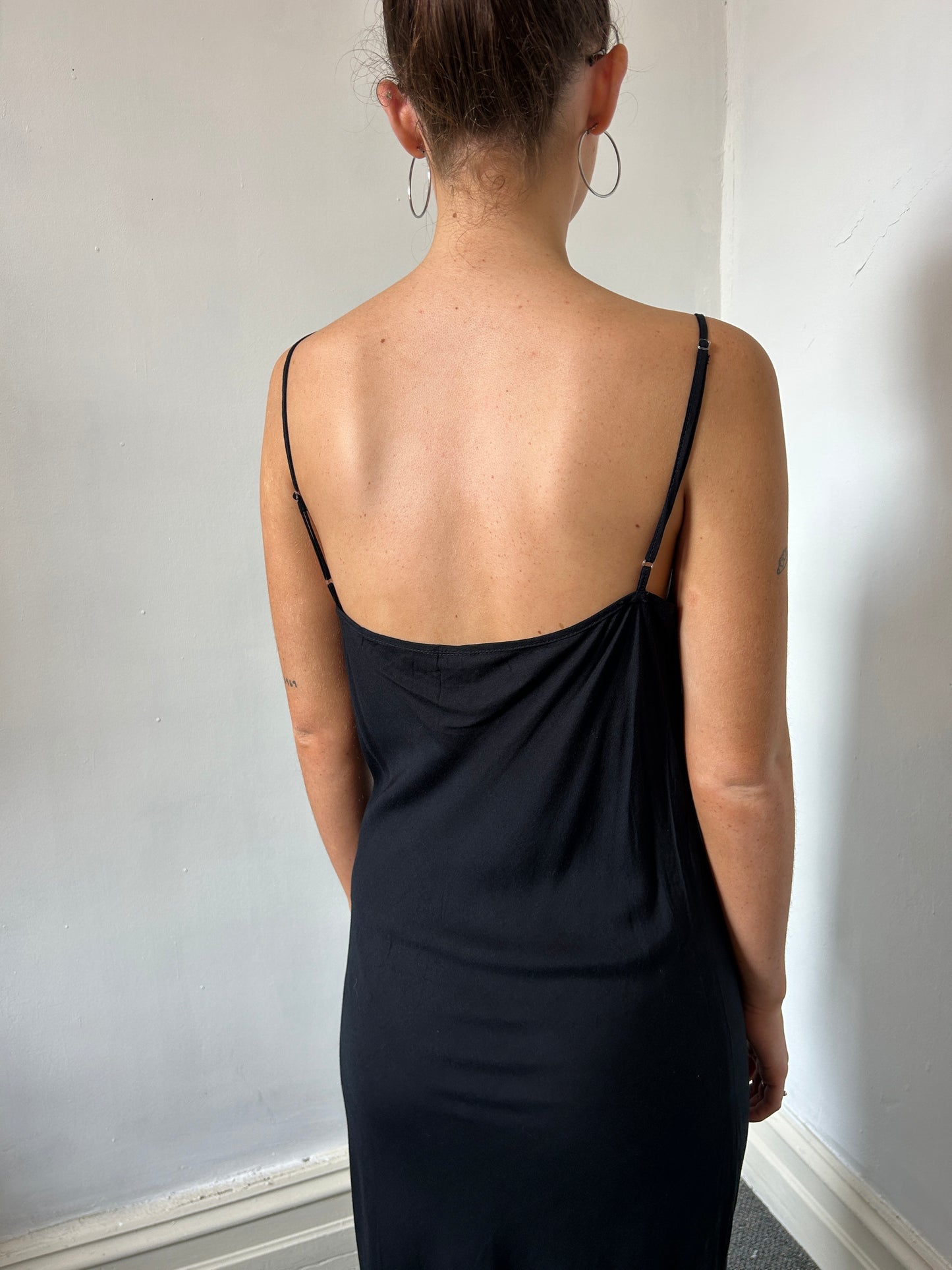 Black Long Midi Dress - Size Large