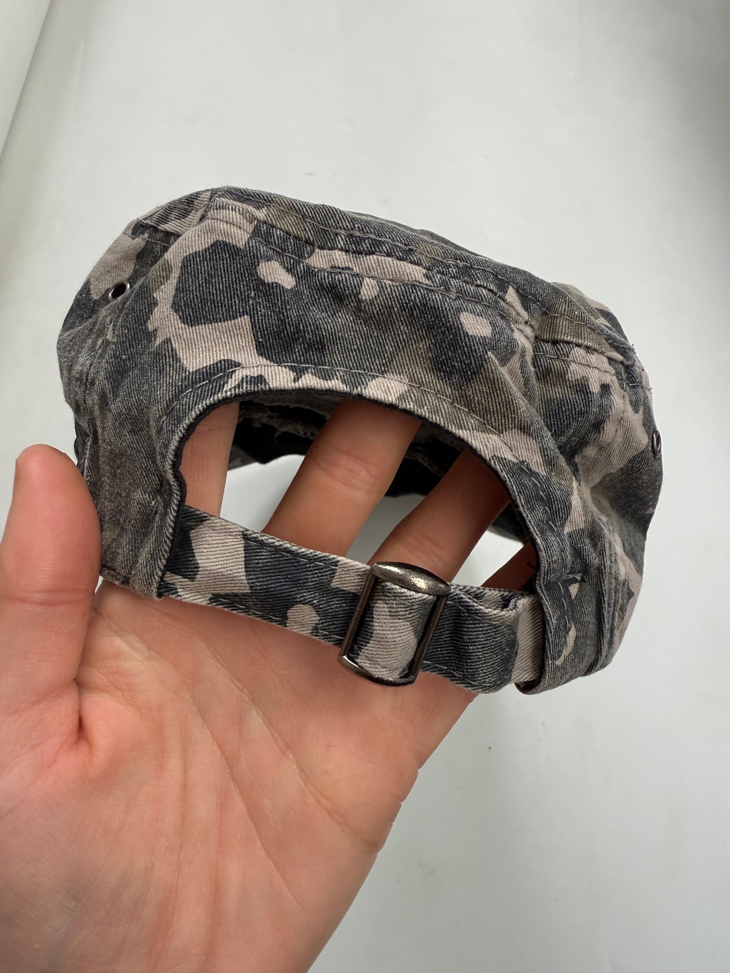 Camo Print Khaki Cap