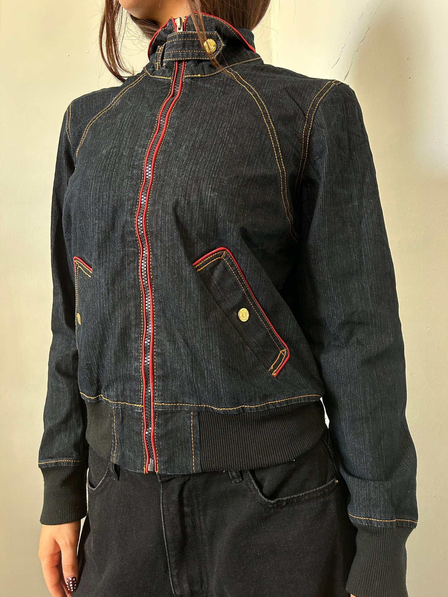 Dark Denim Blue Jacket - Size Medium