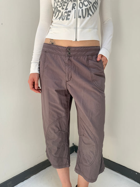 Light Brown Adidas Capris - Size Medium