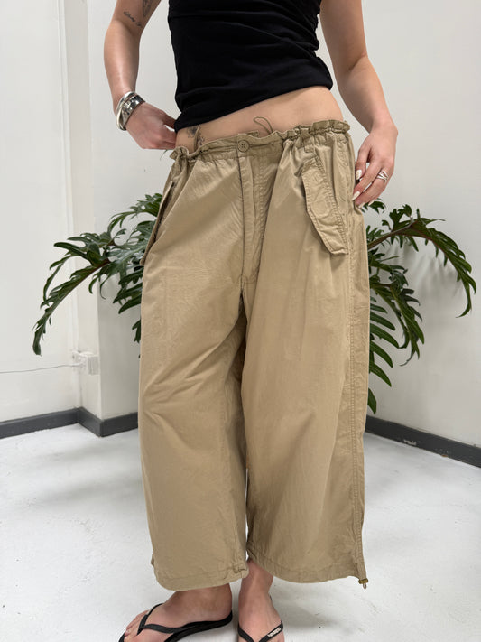Beige Long Capris - Size Small-Medium