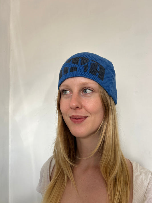 Navy Blue Black Puma Beanie