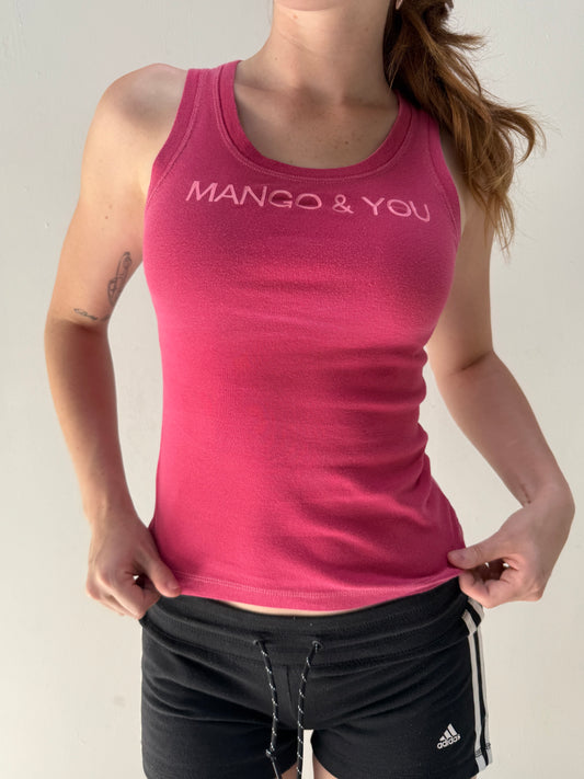 Pink Mango & You Singlet - Size Small