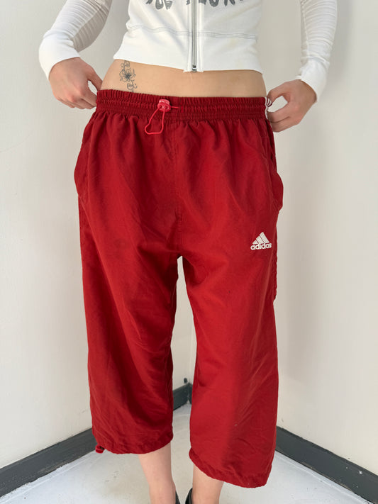 Red White Adidas Capris - Size Small/Medium