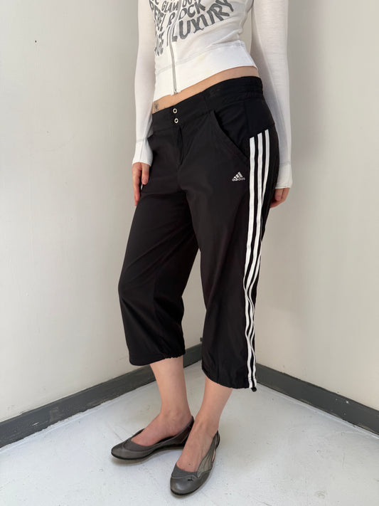 Black White Adidas Capris - Size Small