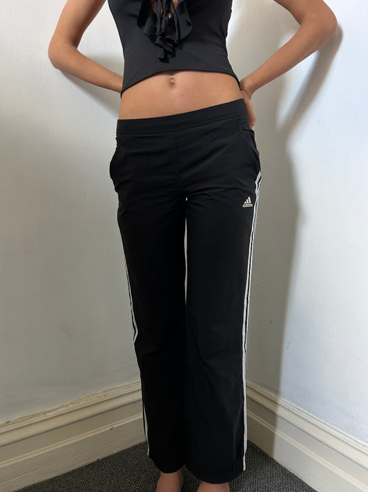 Black White Adidas Spray Pants - Size Small