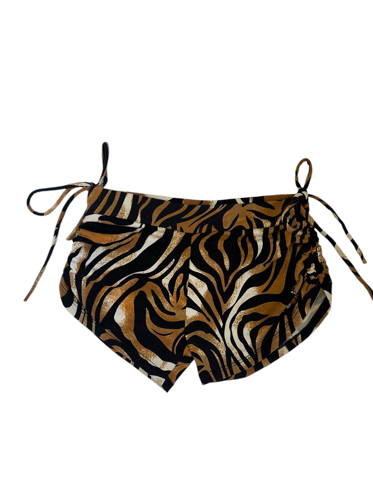 Tiger Print Micro Mini Shorts - Size Small