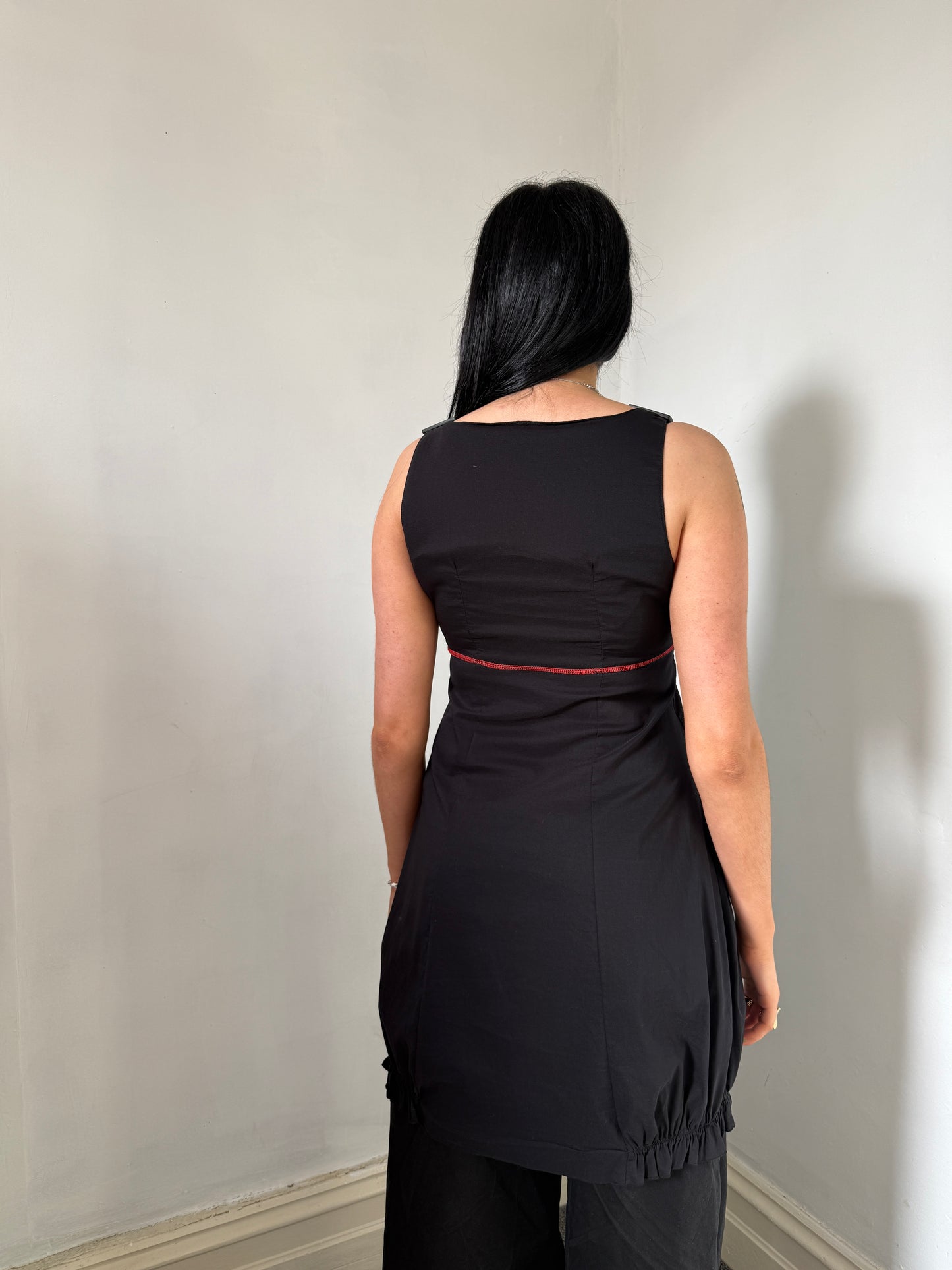Black Red Long Dress - Size 10
