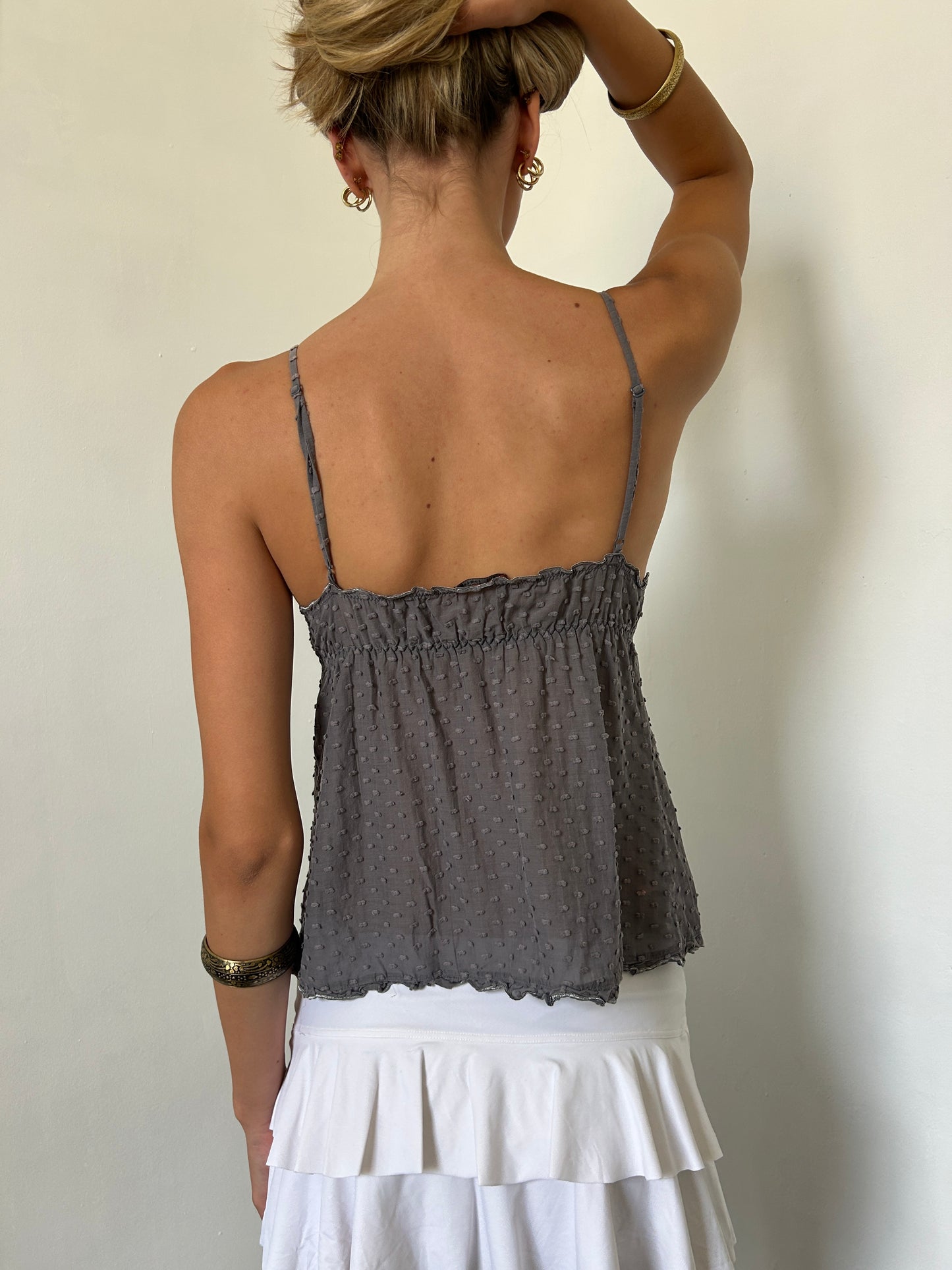 Brown/Grey Cami Top - Size Small