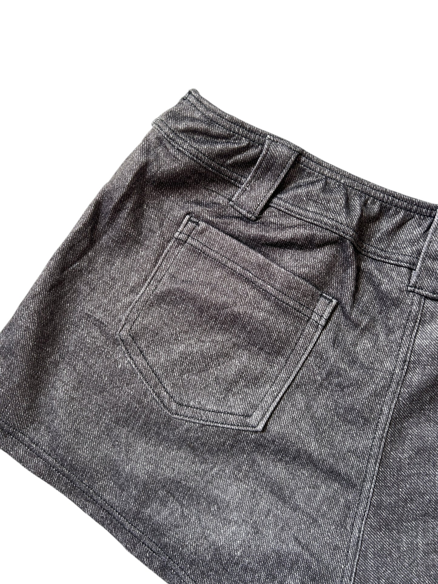 Dark Denim Wash Micro Mini Shorts - Size Small